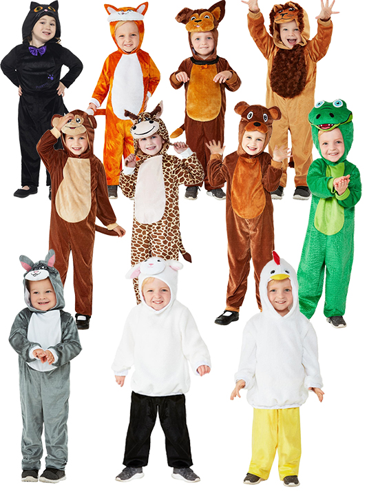 Kids Animal Fancy Dress Jungle Animal Zoo Costumes School Book Day